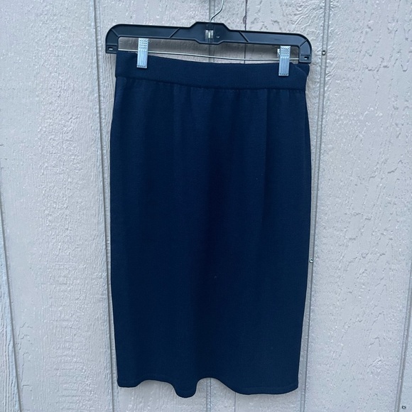 Vintage St John Collection Marie Blue Skirt Pencil A-Line Women’s 8 - Picture 6 of 8